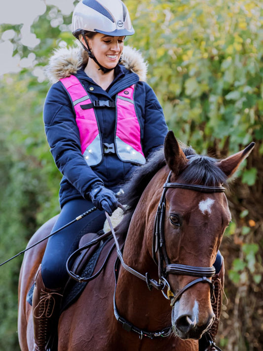 Equi Light Hi Viz LED Rider Vest (suitable over AirVests and Body Protectors)