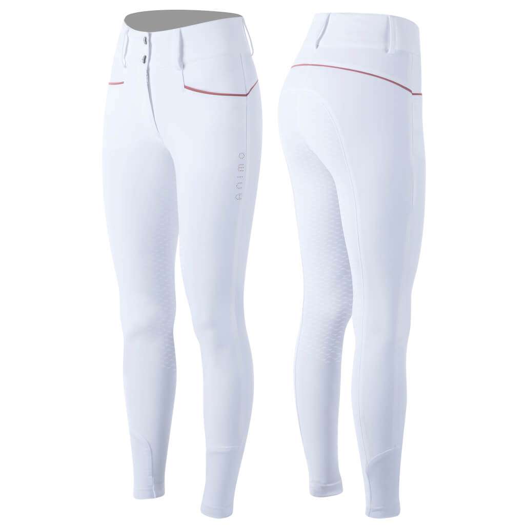 Animo Breeches Ladies's Noley Full-Grip V2 - White and Sienna -  (IT46)