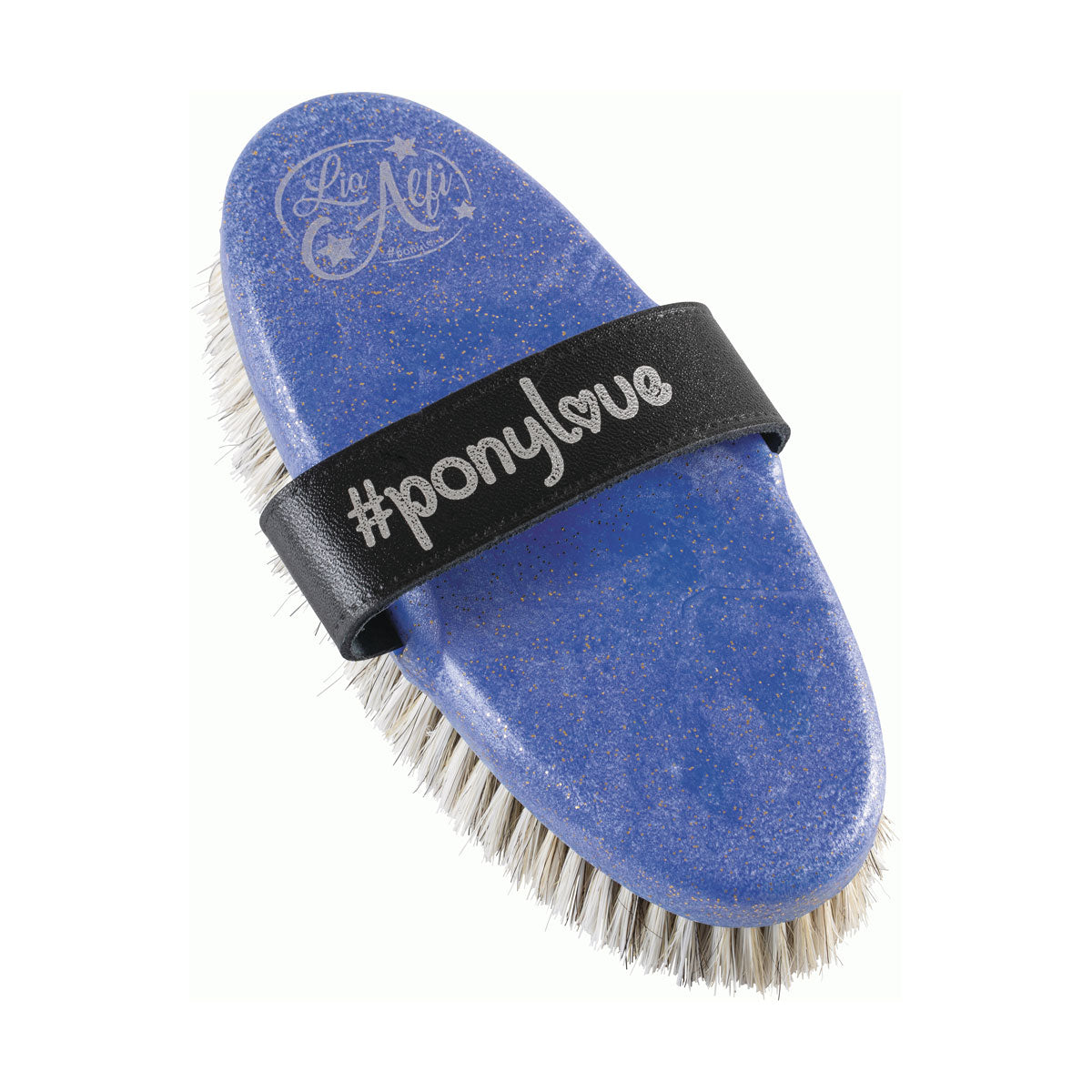 Haas Ponylove Fellglanz Brush - Blue Glitter