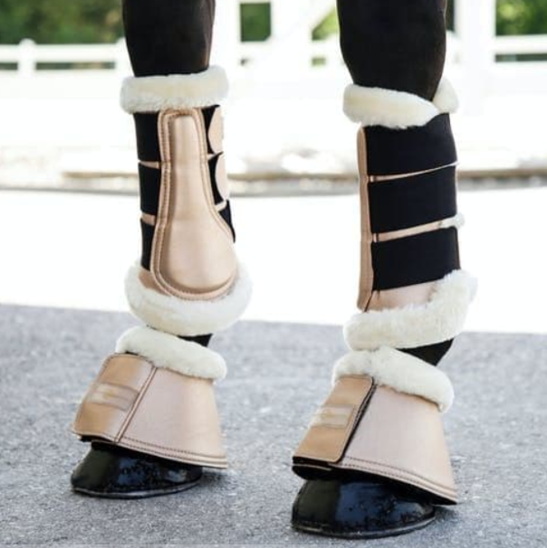 Covalliero Bell Boots - Rose Gold L